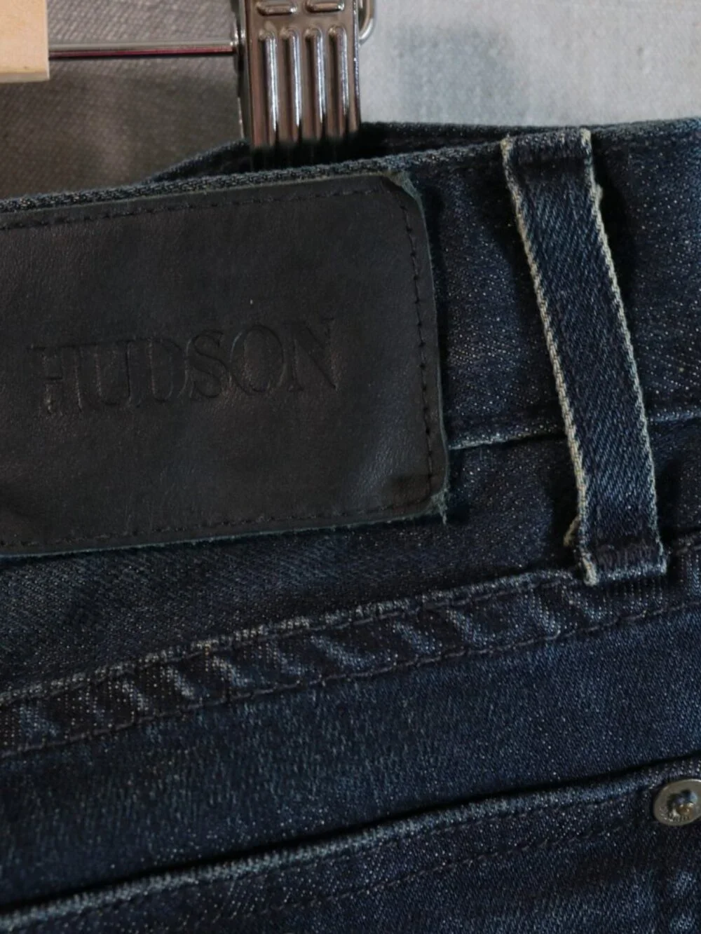 VTG Hudson Clifton Jeans Made in Los Angelos USA | Raw Indigo Denim 34 x 36 Tall - Picture 11 of 16